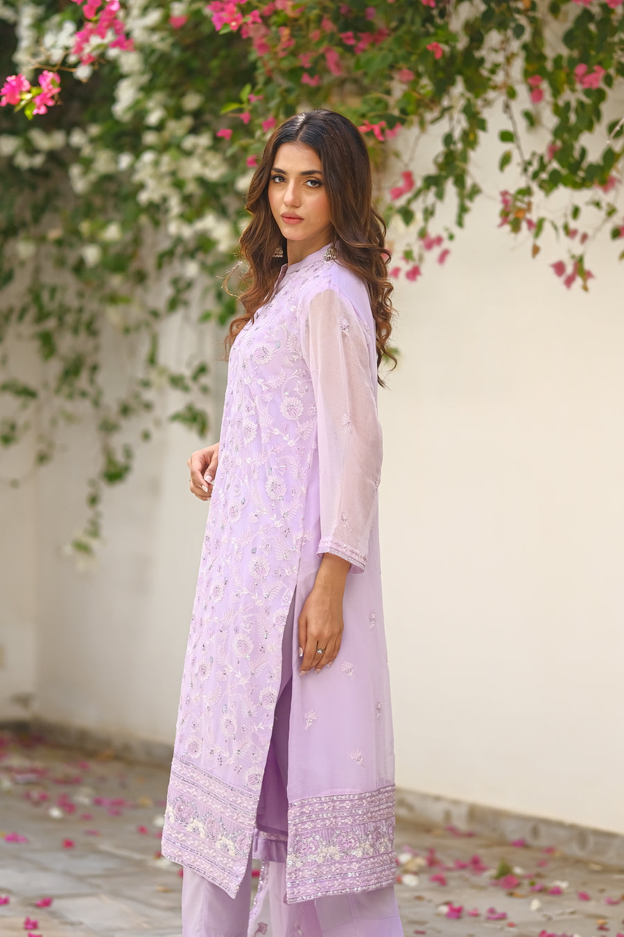 Sprinkles Stitched 3 Piece Formals Luxury Festive Women Collection'2025-Lavender Dream - 3-Piece Luxury Chiffon