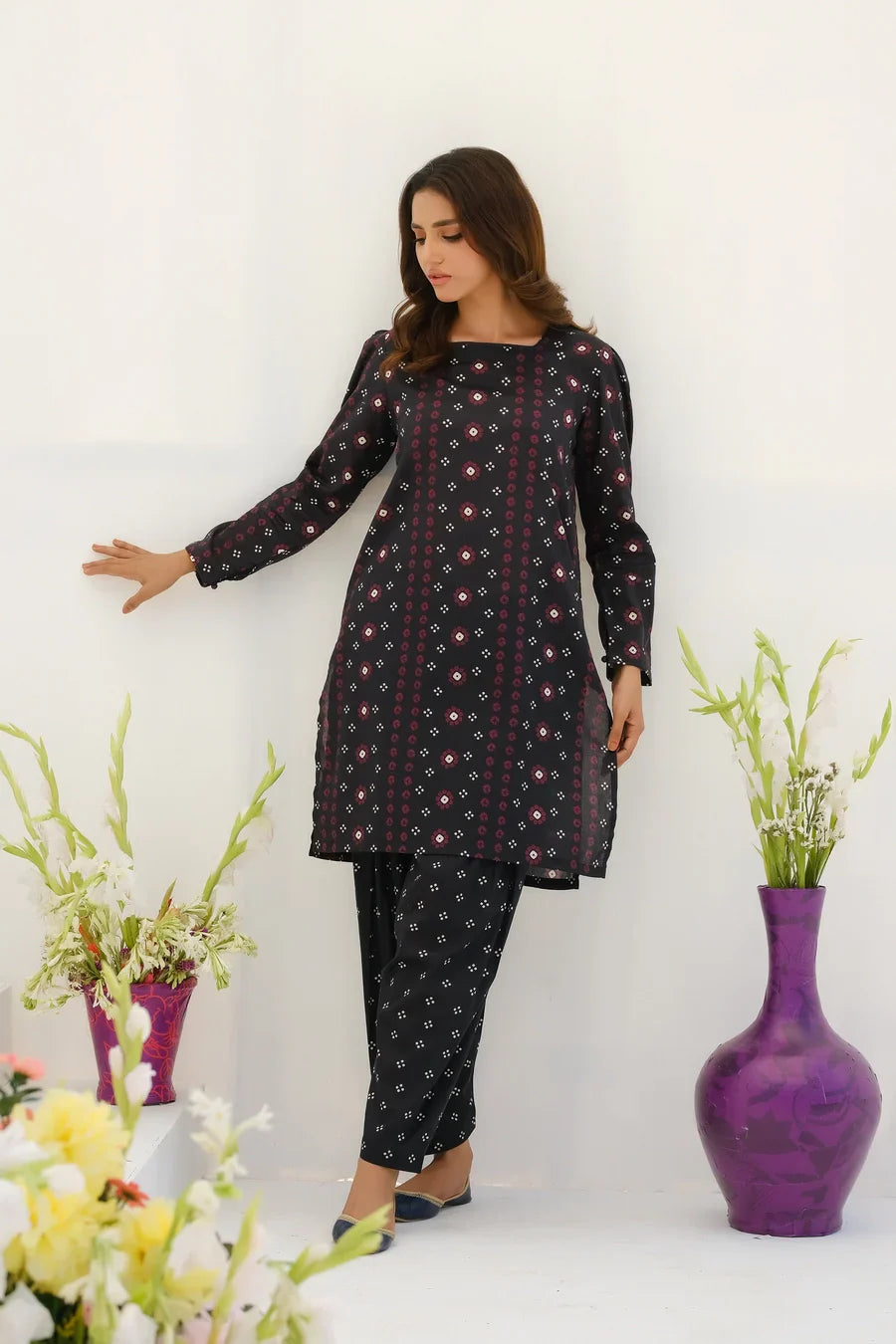 Dhaga Stitched 2 Piece Lawn Collection'2025-Matching separate 0022