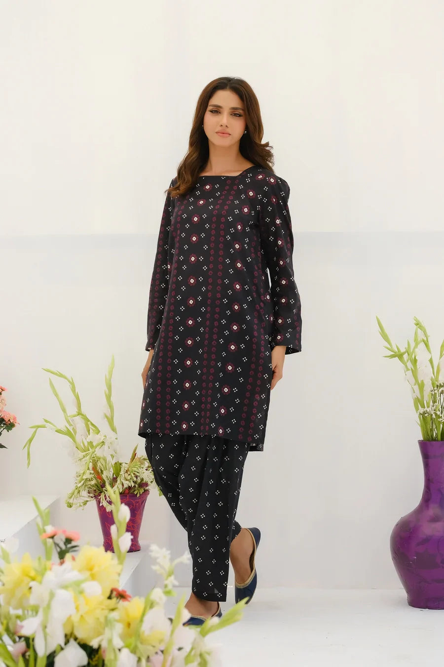 Dhaga Stitched 2 Piece Lawn Collection'2025-Matching separate 0022