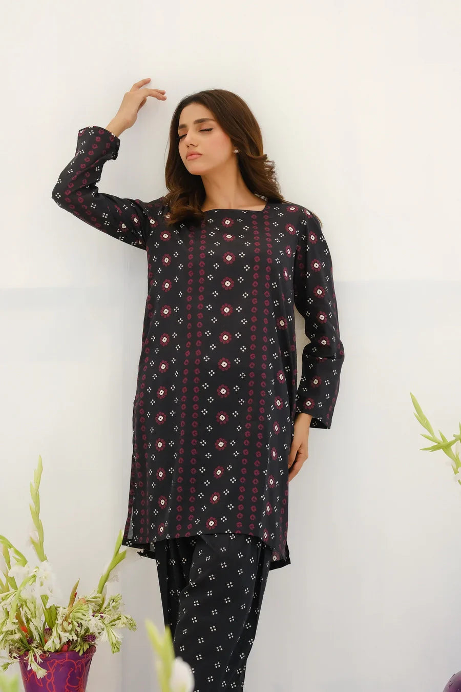 Dhaga Stitched 2 Piece Lawn Collection'2025-Matching separate 0022