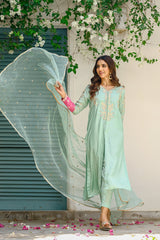 Sprinkles Stitched 3 Piece Formals Luxury Festive Women Collection'2025-Aqua Grace 3pcs- Embroidered