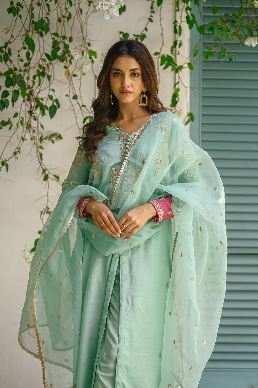 Sprinkles Stitched 3 Piece Formals Luxury Festive Women Collection'2025-Aqua Grace 3pcs- Embroidered