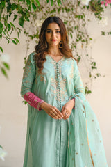 Sprinkles Stitched 3 Piece Formals Luxury Festive Women Collection'2025-Aqua Grace 3pcs- Embroidered