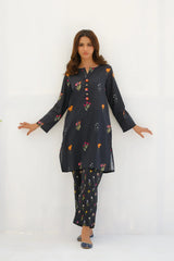 Dhaga Stitched 2 Piece Summer Suit-Matching separate 0010