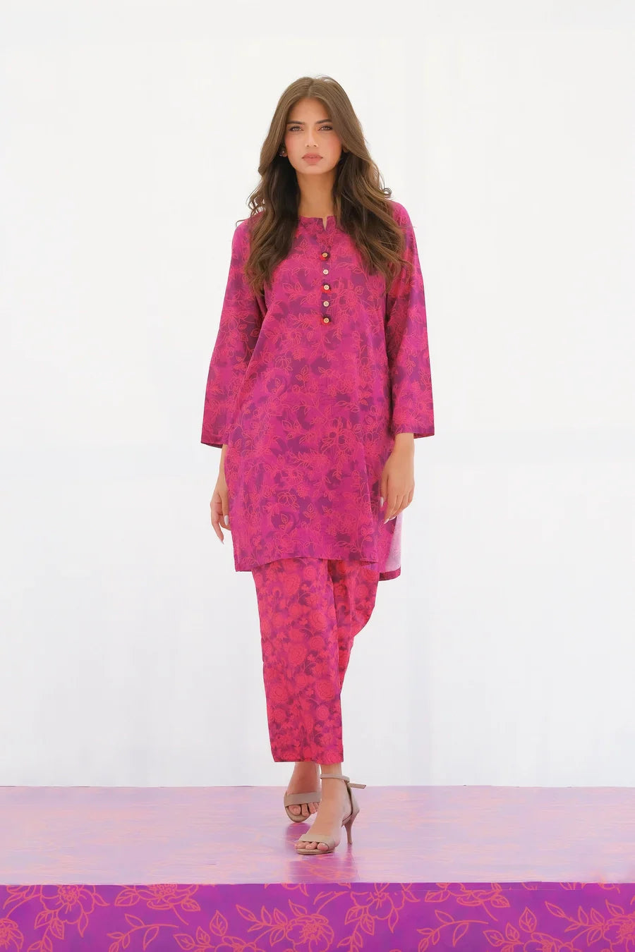 Dhaga Stitched 2 Piece Lawn Collection'2025-Matching separate 0011