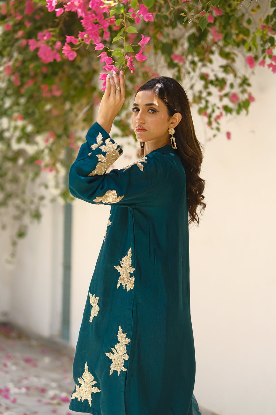 Sprinkles Stitched 3 Piece Formals Luxury Festive Women Collection'2025-Teal Temptation 3pcs- Embroidered