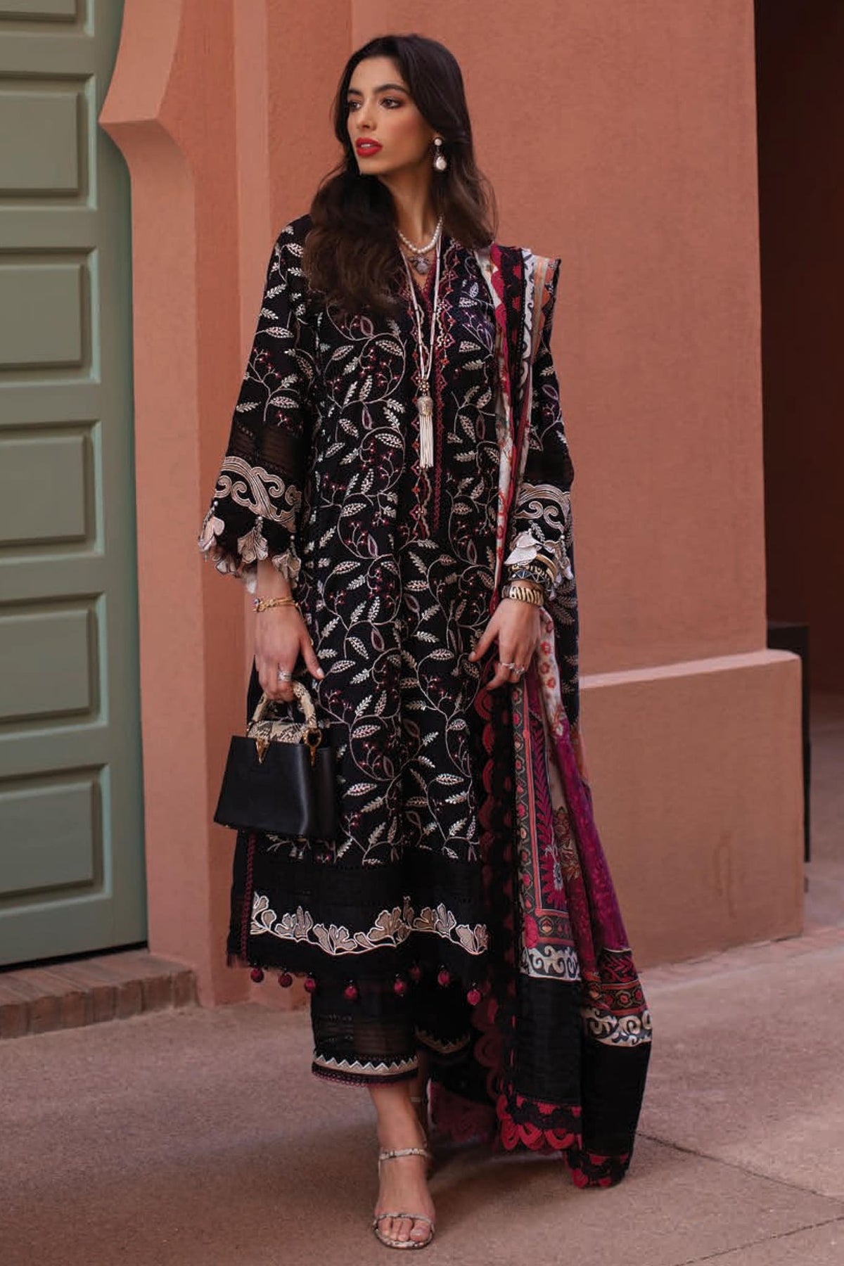 Kesh by Farah Talib Aziz Unstitched 3 Piece Luxury Lawn Collection'2023-FTA-08