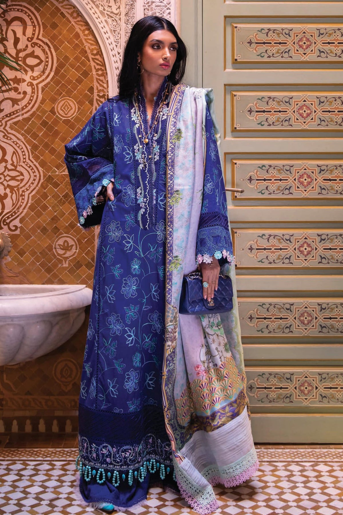 Kesh by Farah Talib Aziz Unstitched 3 Piece Luxury Lawn Collection'2023-FTA-11