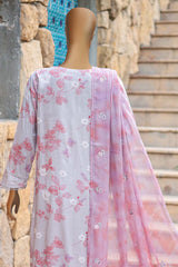Floral Vibes By Hz Unstitched 3 Piece Raw Silk Suit-FVRS-06