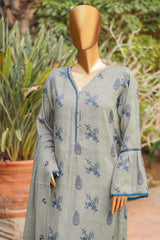 Floral Vibes By Hz Unstitched 3 Piece Raw Silk Suit-FVRS-07