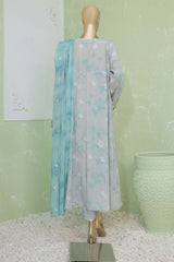 Floral Vibes By Hz Unstitched 3 Piece Raw Silk Suit-FVRS-09