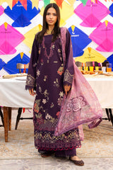 Florent Unstitched 3 Piece Basant Chikankari Luxury Lawn Suit-FZ-1A