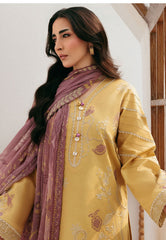 Zync By Florent Unstitched 3 Piece Luxury Lawn Collection'2026-FZ-1B