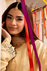 Florent Unstitched 3 Piece Basant Chikankari Luxury Lawn Suit-FZ-2A
