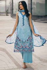 Zync Summer Essentials By Florent Unstitched 3 Piece Summer Vol-02 Suit-FZ-2B