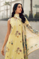 Zync Summer Essentials By Florent Unstitched 3 Piece Summer Vol-02 Suit-FZ-4A