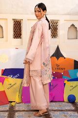 Florent Unstitched 3 Piece Basant Chikankari Luxury Lawn Suit-FZ-4A