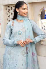 Florent Unstitched 3 Piece Basant Chikankari Luxury Lawn Suit-FZ-4B
