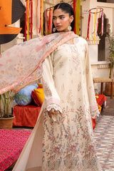 Florent Unstitched 3 Piece Basant Chikankari Luxury Lawn Suit-FZ-5A