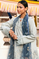 Florent Unstitched 3 Piece Basant Chikankari Luxury Lawn Suit-FZ-5B