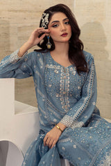 Kahani By Guzel Stitched 3 Piece Festive Formals Organza Vol-02 Collection-03-Fasane