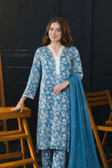 Ayla Studio Stitched 3 Piece Luxe Eid Jacquard Festive Lawn Suit-Feroza Gul