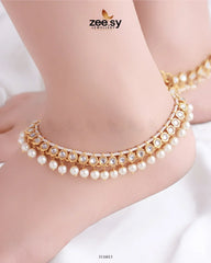 Filiano Anklets Golden white - Zeesy Jewellery