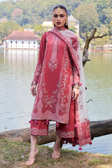 Hussain Rehar Unstitched 3 Piece Luxury Lawn Suit-Flare