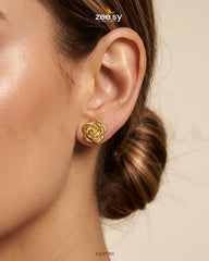 Zeesy-Flora Petite Studs Earrings