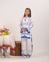 Sprinkles Stitched 2 Piece Kids Khaddar Collection-Flora Script