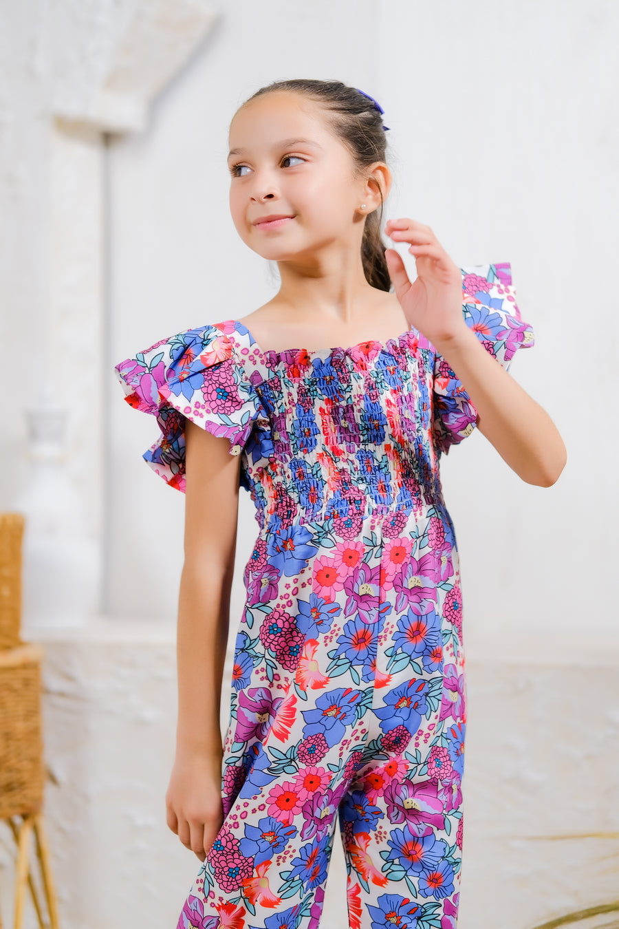 Sprinkles Stitched 1 Piece Summer Jumpsuit Kids Collection'2025-Floral Fantasy Jumpsuit