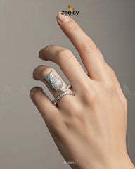 Floral Rose Cluster Ring - Zeesy Jewellery