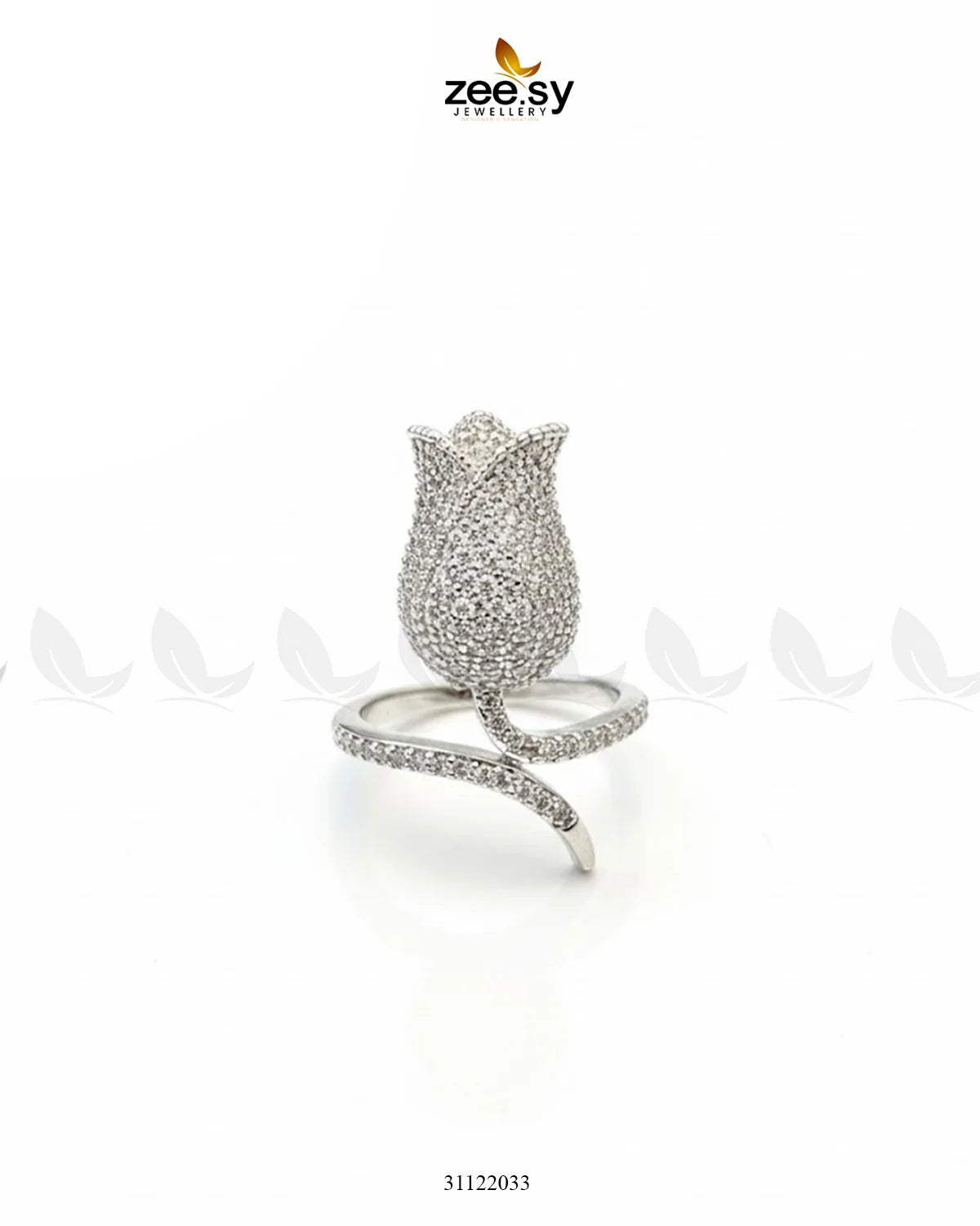 Floral Rose Cluster Ring - Zeesy Jewellery