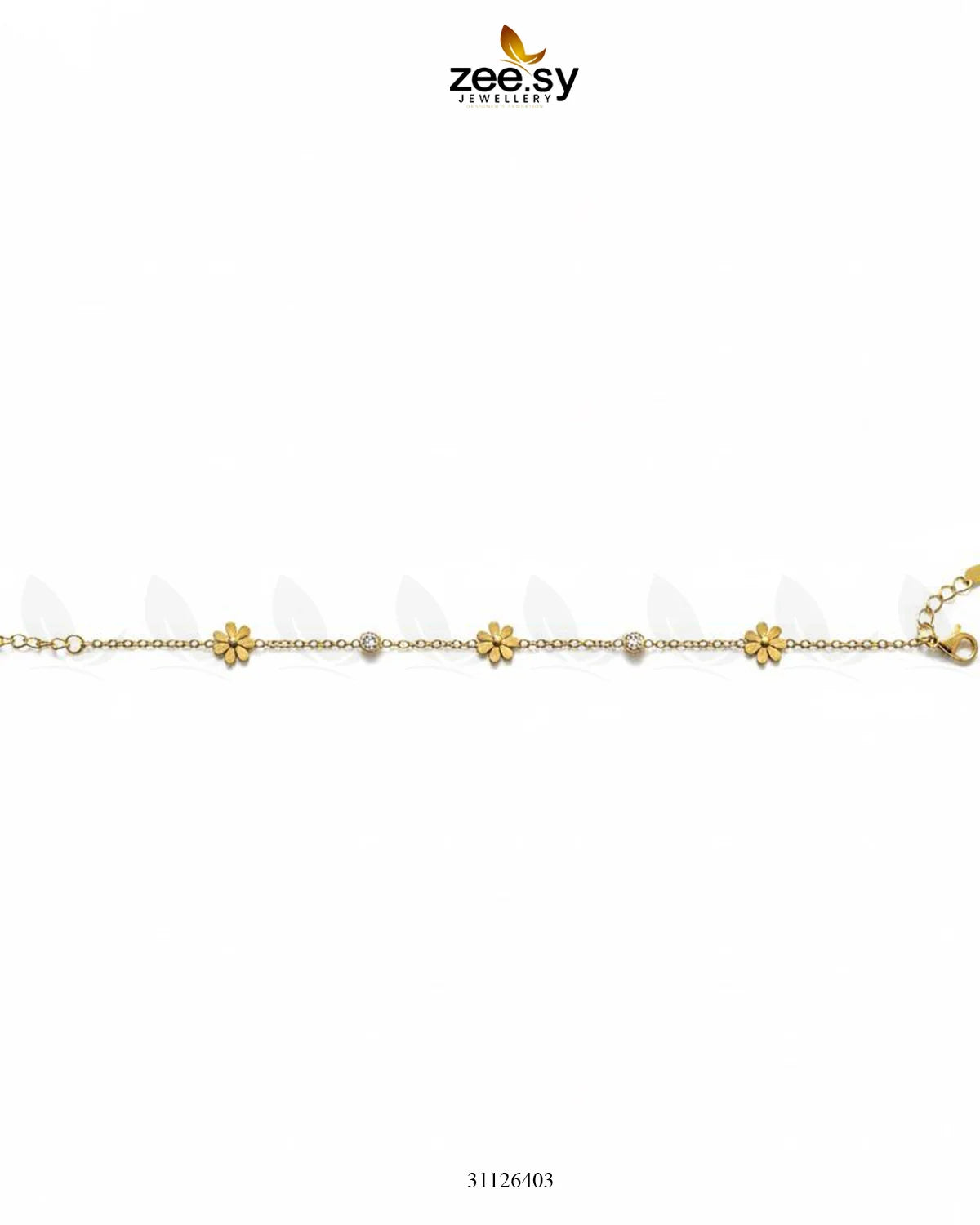 Floral Tiny Dangle Bracelet - Zeesy Jewellery