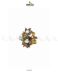 Flower Brooch Turkish Style Ring - Zeesy Jewellery
