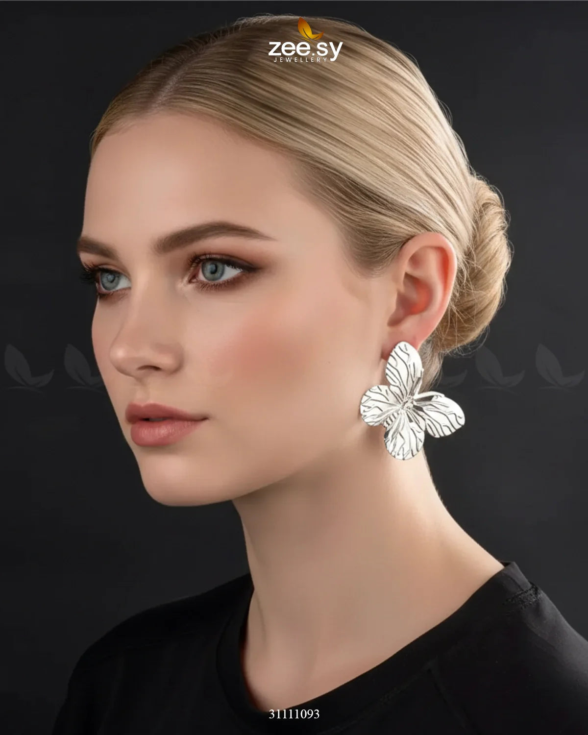 Fluttera Earrings Silver - Zeesy Jewellery