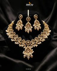 Foliage Bold Leaf Necklace Set - Zeesy Jewellery