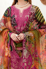 Ghazal By Ramsha Unstitched 3 Piece Luxury Lawn Vol-02 Suit-G-208