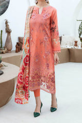 Ghazal By Ramsha Unstitched 3 Piece Luxury Lawn Vol-02 Suit-G-211