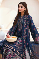 Ghazal By Ramsha Unstitched 3 Piece Luxury Lawn Vol-05 Suit-G-505