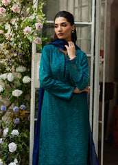 Lumiere By Gulaal Unstitched 3 Piece Chikankari Lawn Suit-Azura
