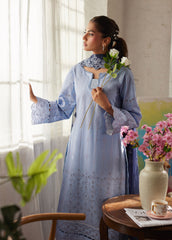 Lumiere By Gulaal Unstitched 3 Piece Chikankari Lawn Suit-Zorya