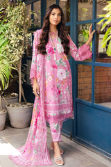 Nureh Ustitched 3 Piece Glame Girl Printed Chikankari Suit-GL-01