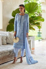 Gulaal Unstitched 3 Piece Luxury Lawn Suit-Azalea