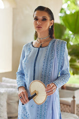 Gulaal Unstitched 3 Piece Luxury Lawn Suit-Azalea
