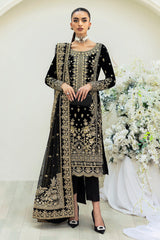 Celeste By Gulaal Unstitched 3 Piece Velvet Suit-Velour