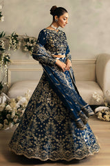 Celeste By Gulaal Unstitched 3 Piece Velvet Suit-Haze