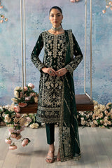 Celeste By Gulaal Unstitched 3 Piece Velvet Suit-Eden