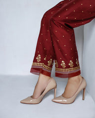 Razmin by Sada Bahar Stitched Trouser Vol-12 Suit-GP-01-Maroon