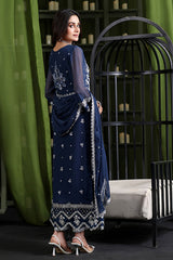 Gulaal By Soghat Unstitched 3 Piece Luxury Emb Chiffon Collection'2025-GSC-01